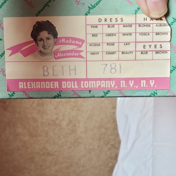 Madam Alexander "Beth" Vintage 8" Doll - Picture 6 of 7